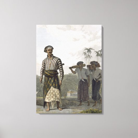 Eine Madurese des Rankes von Mantu, Platte 7 von V Leinwanddruck (Vorderseite)