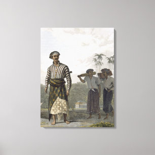 Eine Madurese des Rankes von Mantu, Platte 7 von V Leinwanddruck