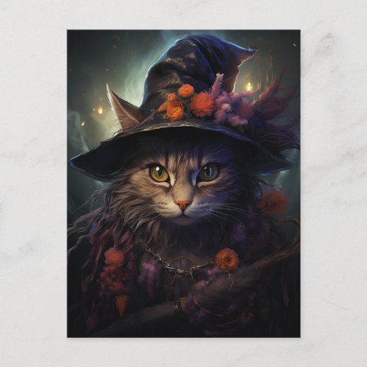 Eine Magick Cat Postkarte (Vorderseite)