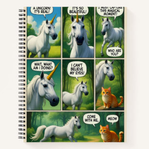 Eine magische Begegnung mit einer sprechenden Katz Notizblock