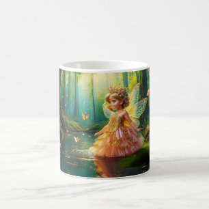 Eine magische Fee in einem Teich Kaffeetasse