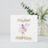 Eine magische Fee Magical Birthday Karte (Stehend Vorderseite)