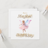 Eine magische Fee Magical Birthday Karte (Vorderseite/Rückseite Beispiel)