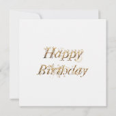 Eine magische Fee Magical Birthday Karte (Rückseite)