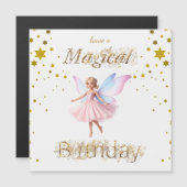 Eine magische Fee Magical Birthday Magnetkarte (Vorne/Hinten)