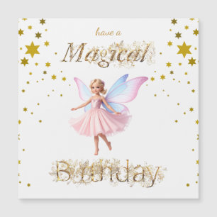 Eine magische Fee Magischer Geburtstag Magnetkarte