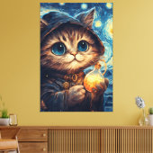 Eine magische Katze Leinwanddruck (Insitu (Wohnzimmer))