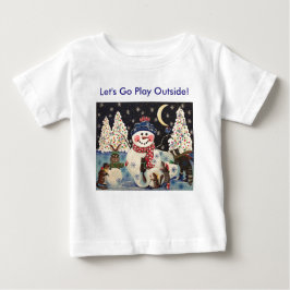 "Eine magische Nacht im Schnee" Baby T-shirt