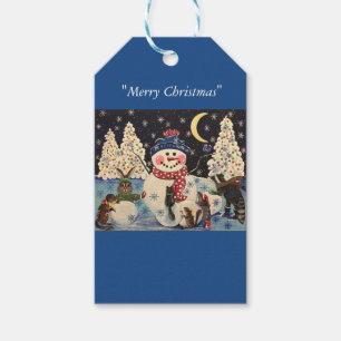 "Eine magische Nacht im Schnee" Geschenkanhänger
