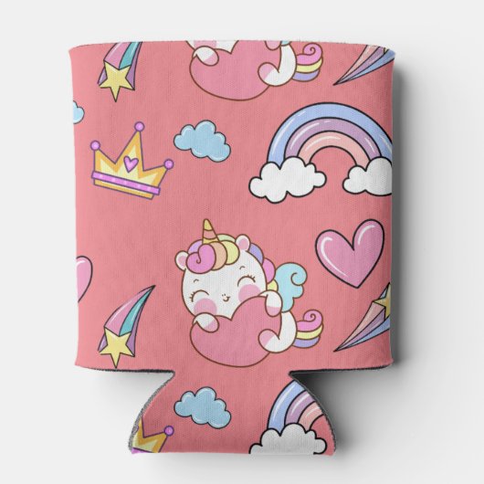 Eine magische Regenbogenpartei im Muster der Gebur Dosenkühler (Rückseite)