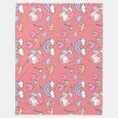 Eine magische Regenbogenpartei im Muster der Gebur Fleecedecke (Vorderseite)