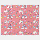 Eine magische Regenbogenpartei im Muster der Gebur Fleecedecke (Vorderseite (Horizontal))