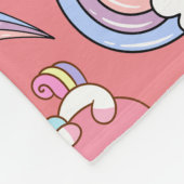 Eine magische Regenbogenpartei im Muster der Gebur Fleecedecke (Ecke)