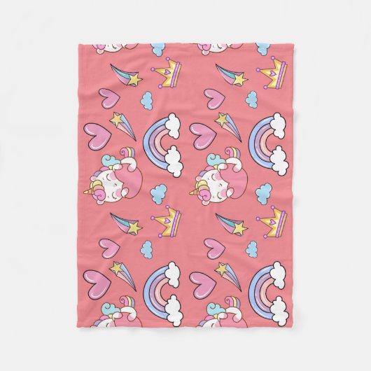 Eine magische Regenbogenpartei im Muster der Gebur Fleecedecke (Vorderseite)