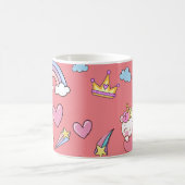 Eine magische Regenbogenpartei im Muster der Gebur Kaffeetasse (Mittel)