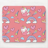 Eine magische Regenbogenpartei im Muster der Gebur Mousepad (Vorne)