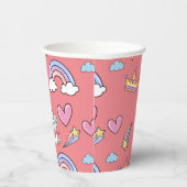 Eine magische Regenbogenpartei im Muster der Gebur Pappbecher (Rechts)