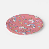 Eine magische Regenbogenpartei im Muster der Gebur Pappteller (Schrägansicht)