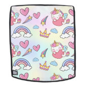 Eine magische Regenbogenpartei im Muster der Gebur Rucksack (Abnehmbare Front)