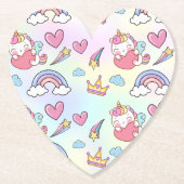 Eine magische Regenbogenpartei im Muster der Gebur Untersetzer (Vorderseite)