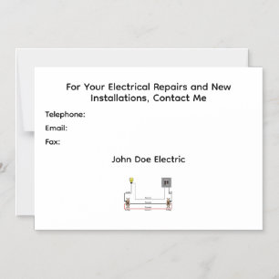 Eine magnetische Einladung für Kunden von Elektrik