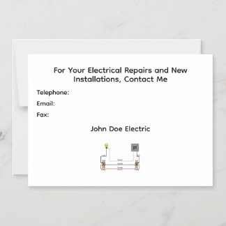 Eine magnetische Einladung für Kunden von Elektrik