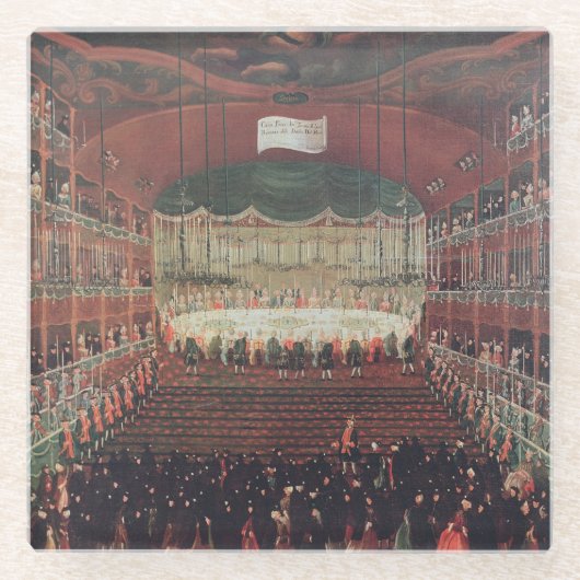 Eine Mahlzeit am Theater Sans Benedetto Glasuntersetzer (Vorderseite)