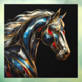 Eine majestätische Hengstfenster Fensteraufkleber (Blatt 3)