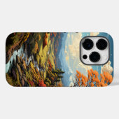 Eine Malerei der Waldlandschaft Case-Mate iPhone Hülle (Rückseite (Horizontal))
