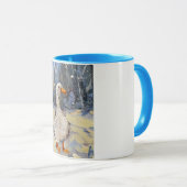 eine malerische Gans im Winter Tasse (VorderseiteRechts)