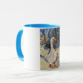 eine malerische Gans im Winter Tasse (Vorderseite Links)