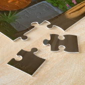 Eine malerische Hütte aus Stein Puzzle (Seite)