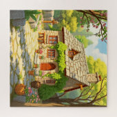 Eine malerische Hütte aus Stein Puzzle (Horizontal)