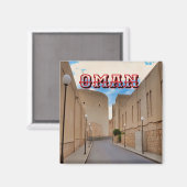 Eine malerische Omani-Straße Magnet (Vorderseite/Rückseite)