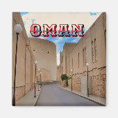 Eine malerische Omani-Straße Magnet (Vorne)