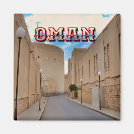 Eine malerische Omani-Straße Magnet