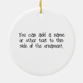 Eine Mama Blau Keramik Ornament (Hinten)