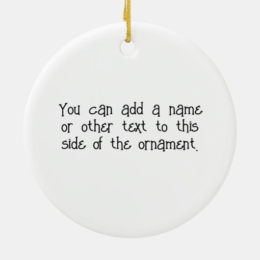 Eine Mama Blau Keramik Ornament (Hinten)