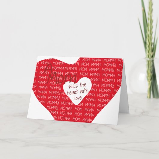 Eine Mama... Karte (Vorderseite)