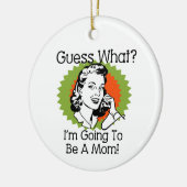 Eine Mama Orange Green Keramik Ornament (Links)