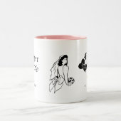 Eine Mama voller Stolz: Mutter der Braut Zwei-Tone Zweifarbige Tasse (Mittel)