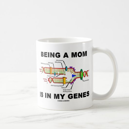 Eine Mama zu sein ist in meinen Genen (DNA-Replika Kaffeetasse (Rechts)