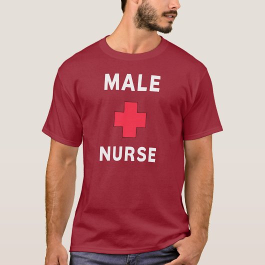 Eine männliche Krankenschwester T-Shirt (Vorderseite)