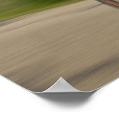 Eine männliche Sportlerausbildung für einen Triath Poster (Ecke)