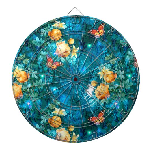 Eine Märchen im Design der Gartenreihe 11 Dartscheibe (vorne)