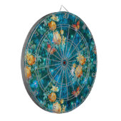 Eine Märchen im Design der Gartenreihe 11 Dartscheibe (Vorderseite Links)