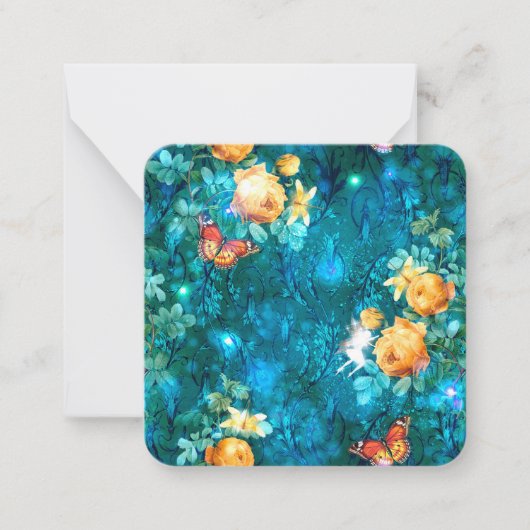 Eine Märchen im Design der Gartenreihe 11 Mitteilungskarte (Vorderseite)