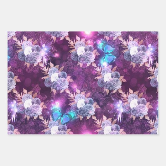 Eine Märchen im Design der Gartenreihe 1 Geschenkpapier Set (Vorderseite 3)