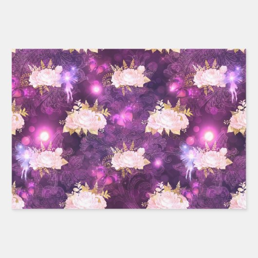 Eine Märchen im Design der Gartenreihe 1 Geschenkpapier Set (Vorderseite 2)