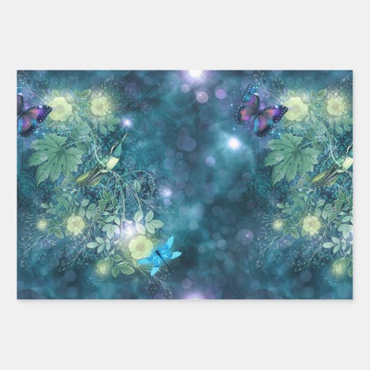 Eine Märchen im Design der Gartenreihe 1 Geschenkpapier Set (Vorderseite 3)